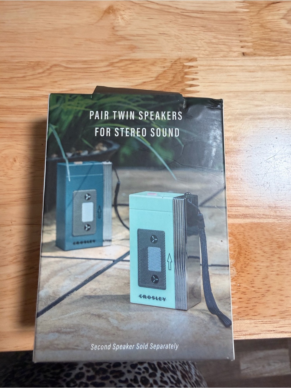 Crosley Twin Portable Speakers - Aqua